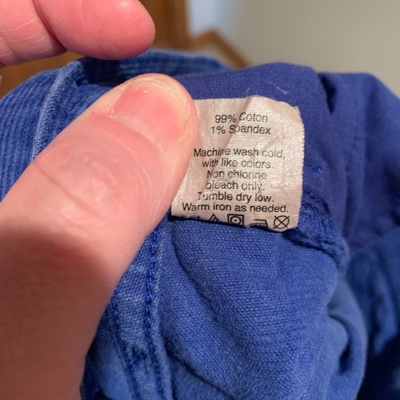 J. Crew Factory Matchstick Corduroy Pants in Blue Size 25S - Picture 5 of 5